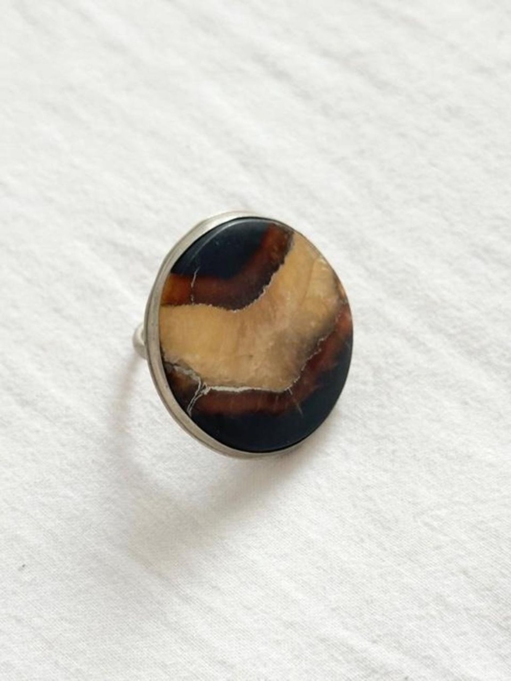 Whimsygoth/Boho/Witchy/Maximalist Ring With Natural Stone - Picture 4 of 4